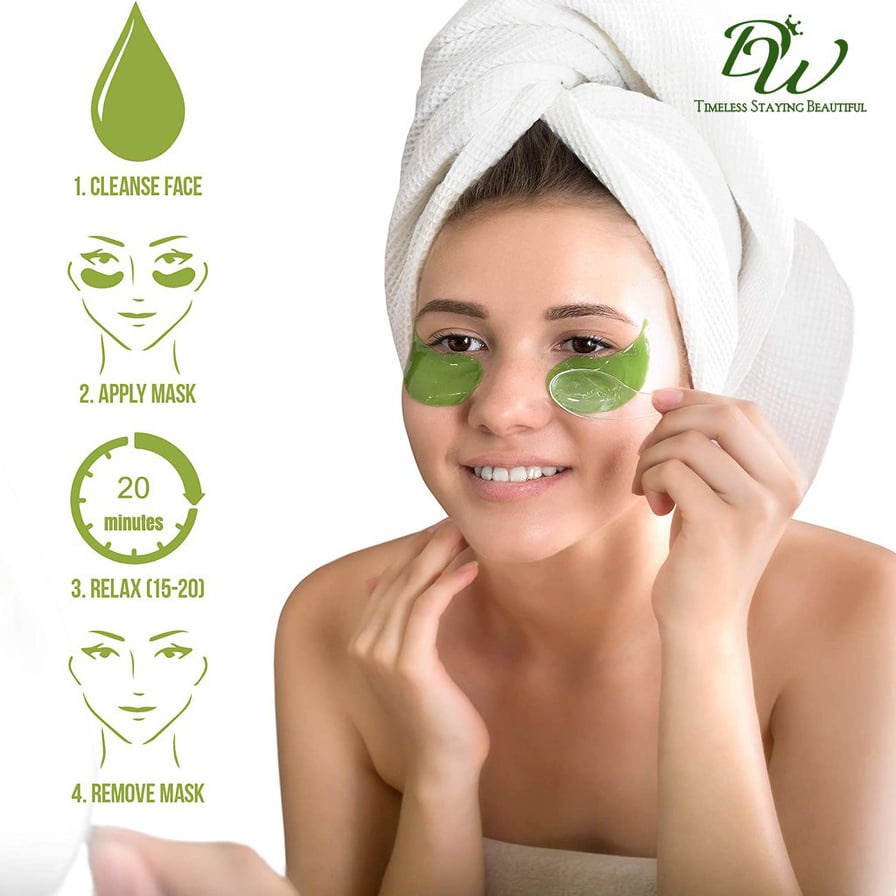 Aloe Vera Gel Moisturizing EyePatch Hydrogel Eye Mask（2 sheets