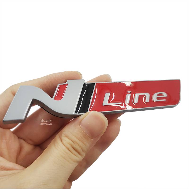 1 x Metal NLINE N Line Logo Auto Car Side Rear Decorative Emblem Badge ...