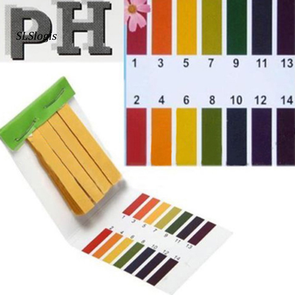 SLS 80 Strips Full Range PH Alkaline Acid 114 Test Paper Water Litmus