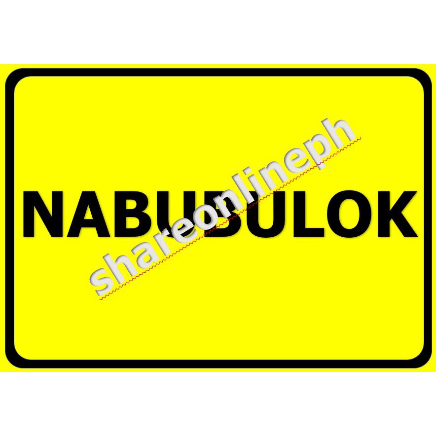 Laminated Signages Nabubulok Signage Hindi Nabubulok Sign