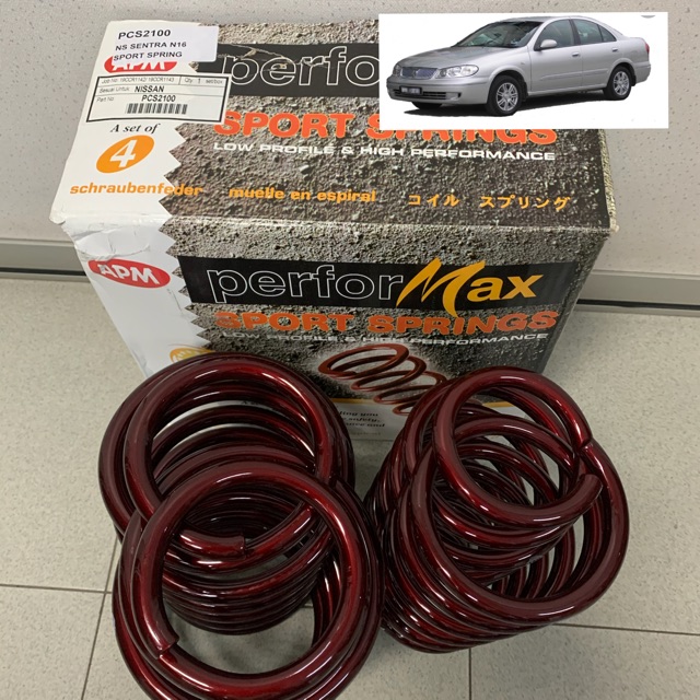 Apm Perfomax Nissan Sentra N16 Sport Coil Spring set front&rear(4pcs ...
