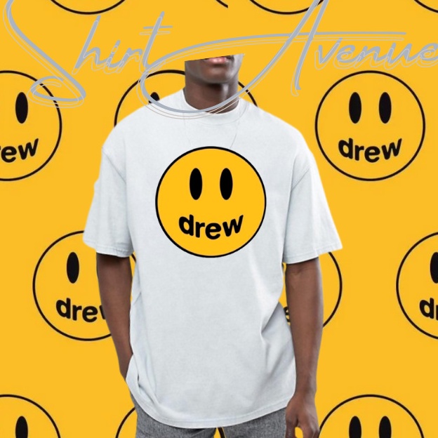 drew white tee