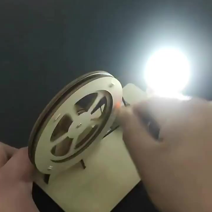 GIFTED EDUCATION DIY Hand Crank Generator Bulb Kit Wood Assemble Toy ...