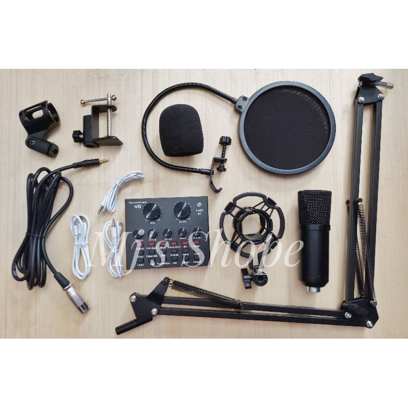 Available 100 ORIGINAL BM 800 Condenser Microphone Set with V8