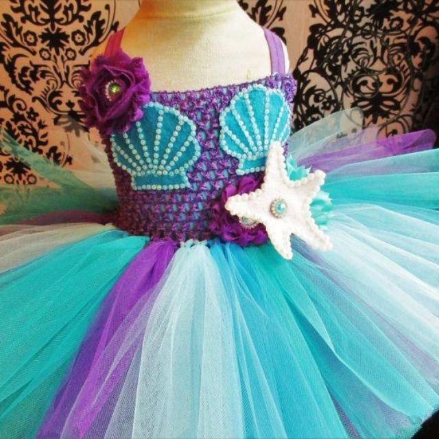 Mermaid tutu dress for your little ones birthday party