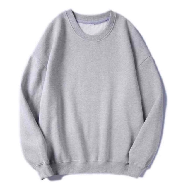 Plain Long sleeves Sweatshirt Crewneck Knit| Unisex for men and women ...