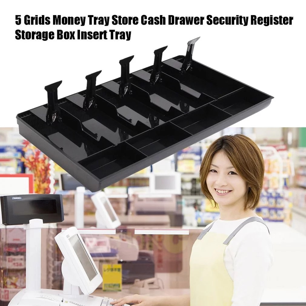 4/5 Grid Money Counter Money Cash Coin Register Insert Tray Replacement ...