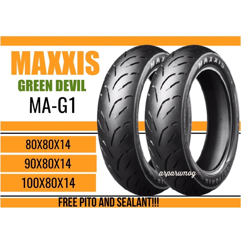 MAXXIS TIRE FOR 14 RIM MAXXIS MA G1 TUBELESS TIRE MOTORCYCLE TIRE Shopee Philippines