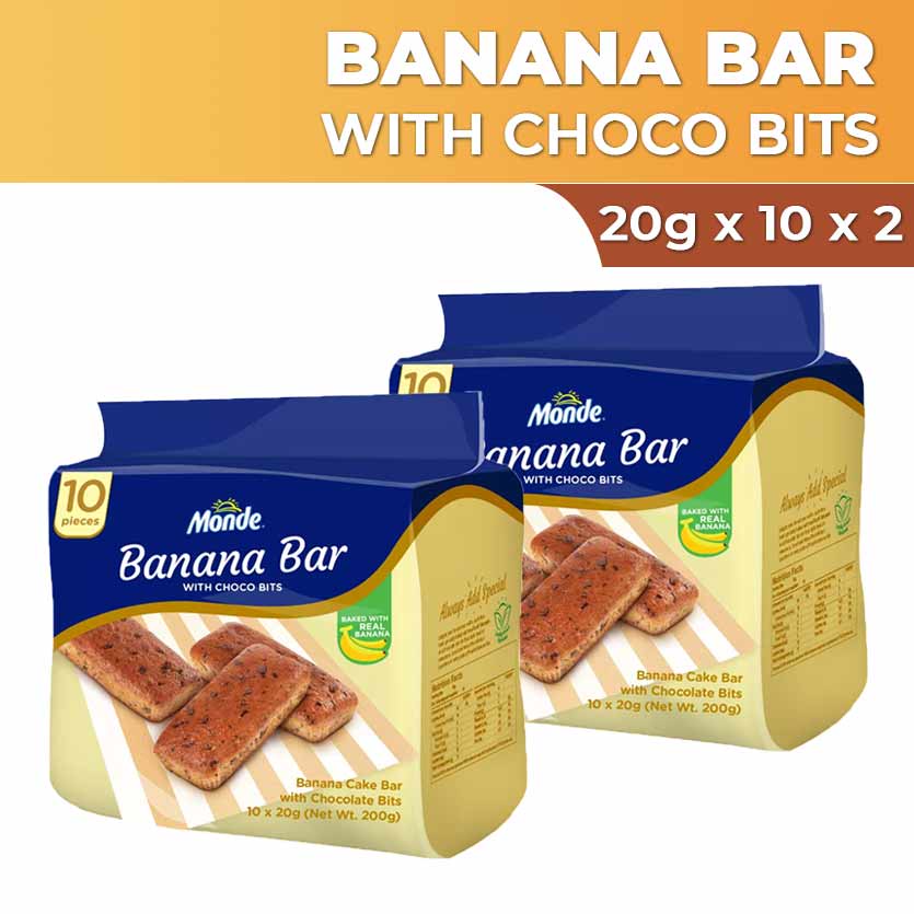 Monde Banana Bar 20g x 10 x2 Shopee Philippines