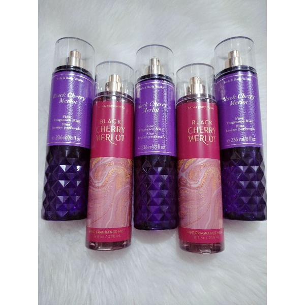 BATH AND BODY WORKS BLACK CHERRY MERLOT MIST (New Packaging) | Shopee ...