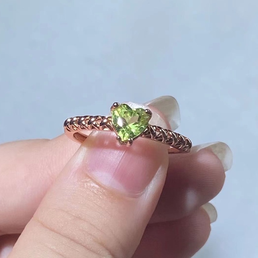 Peridot & Diamond Statement Ring | 14kt Gold