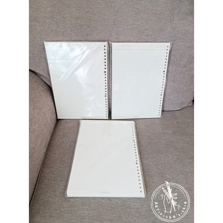 VECO Classify 26 Holes B5 Ring Binder Refill Ruled/Dotted/Grid 100s