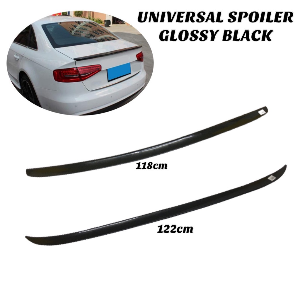 CAOS Universal Rear Spoiler Wing Lip Trunk Lid Spoiler Rear Wing rubber ...