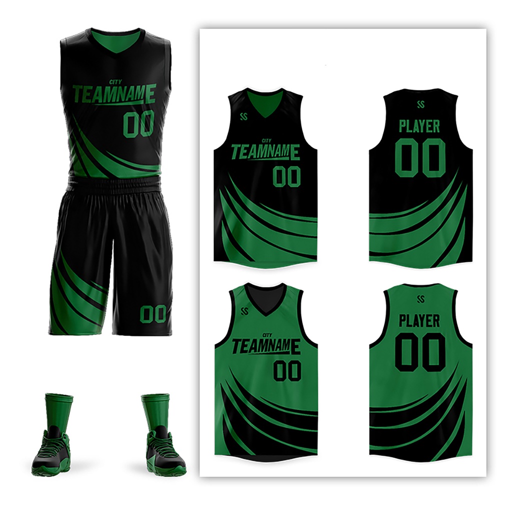 TOPTIE Custom Basketball Jersey double Sides Name/number 