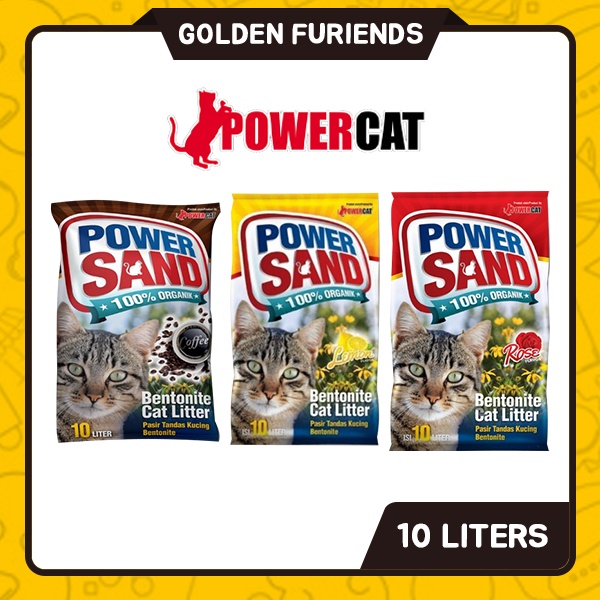 Powersand Bentonite Cat Litter 10Liters by Powercat