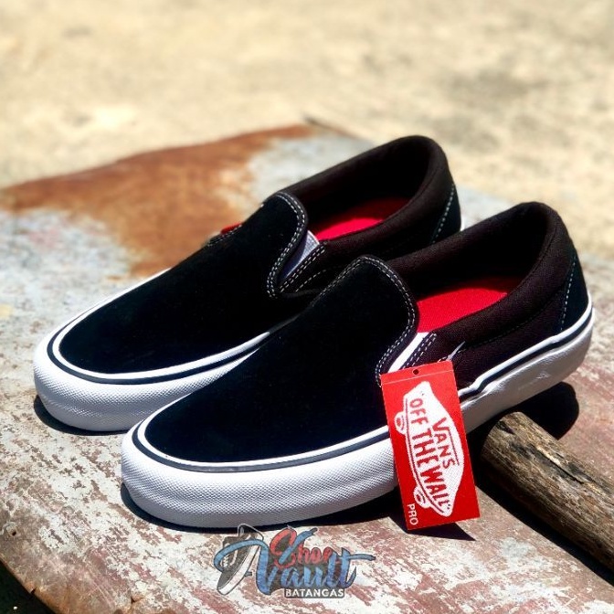 Vans slip discount on pro black