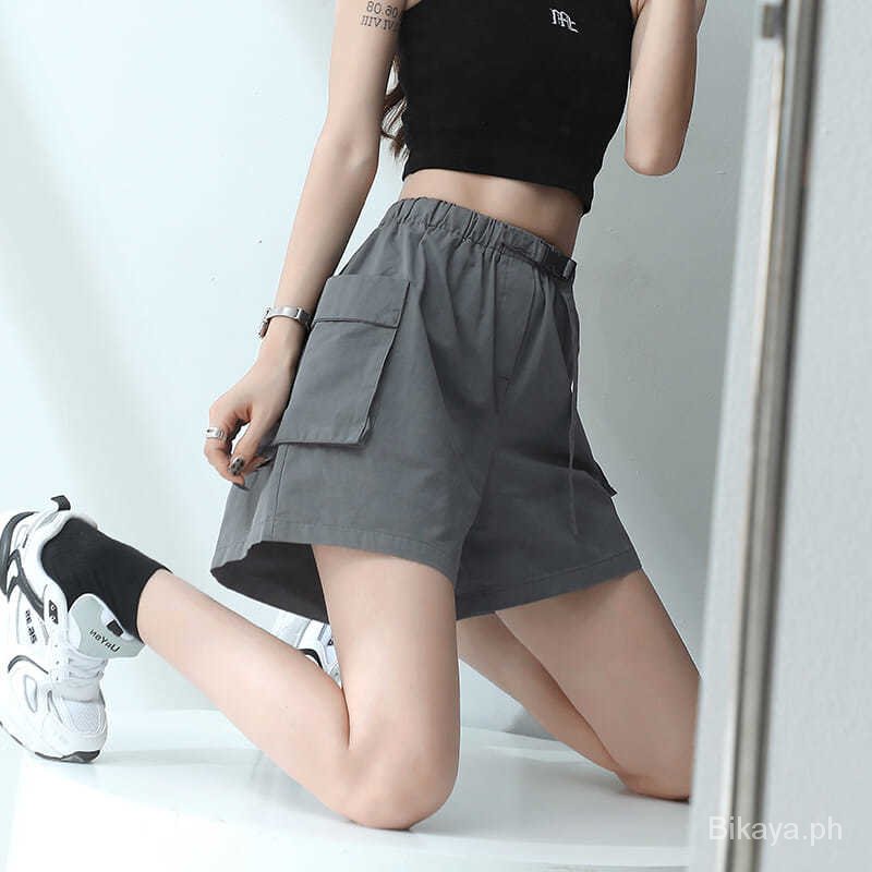 Cargo Shorts Women s Loose Summer Thin Sports Shorts Casual Pants Slimming and Wide Leg Hot Pants ins