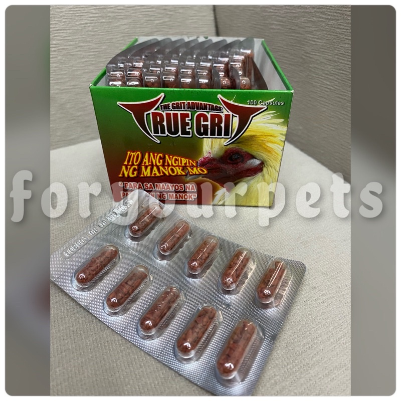 True Grit Excellence for Gamefowl and Pigeon 10 Capsules Shopee