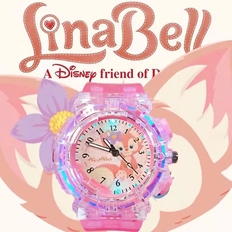Cute Lina Bell Watch LED Light Kids Watches for Boys Girls Students Digital  Watch Colorful Flash High Quality