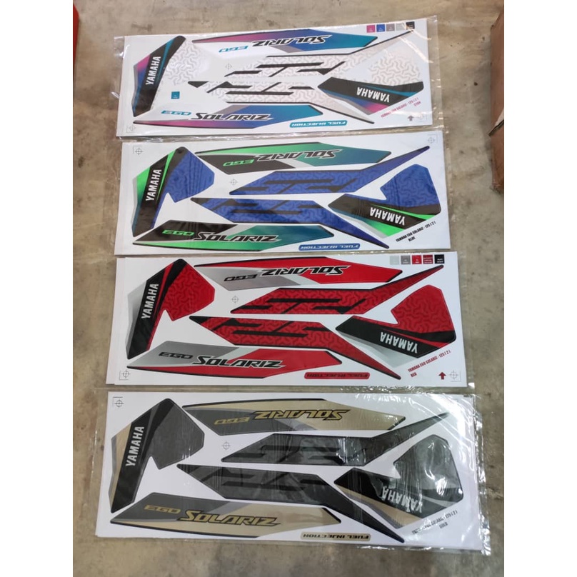 stiker sticker body stripe cover set (2) Yamaha Ego Solariz | Shopee ...