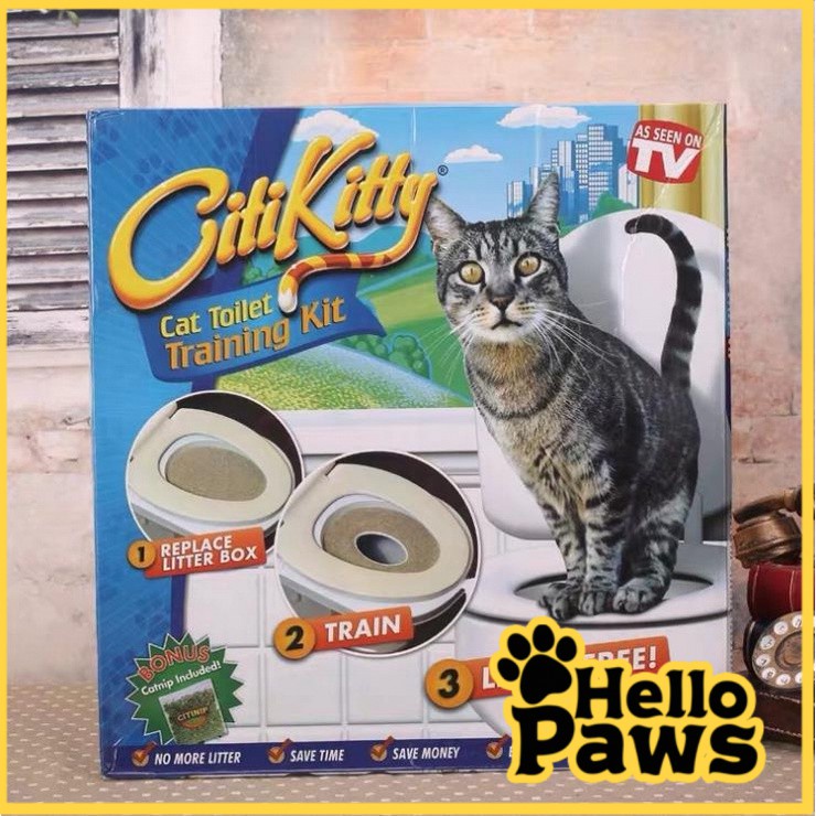 Hello Paws CITI KITTY Cat Toilet Training Kit for Toilet Sitting ...