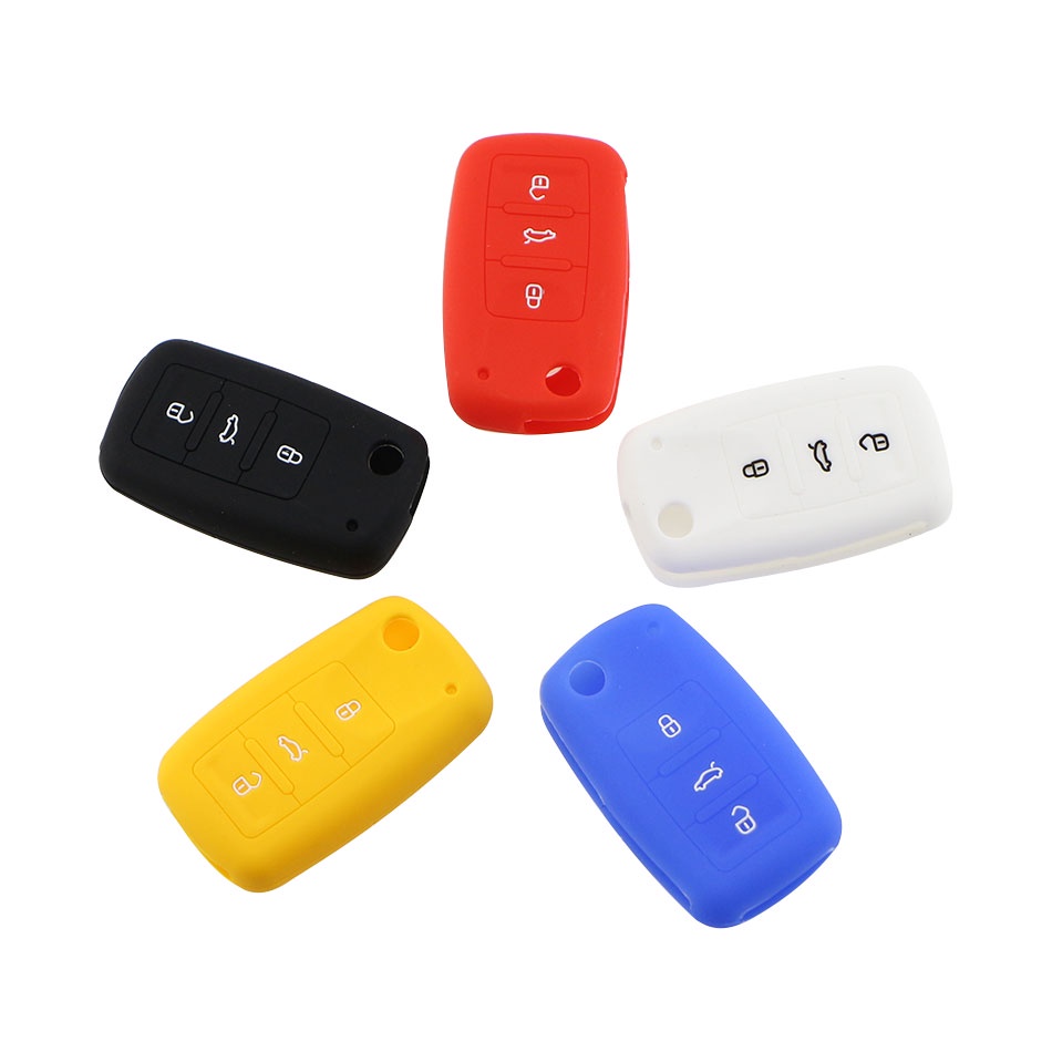 Volkswagen Logo / Golf6 / Remote Flip Key Silicone Rubber Casing Cover ...