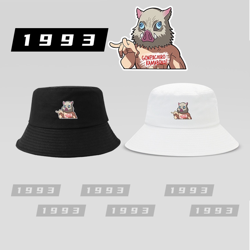Demon Slayer Cap Bucket Hat Hashibira Inosuke Cap Bucket Hat Fisherman ...