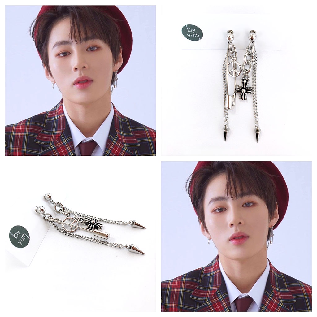 Korean deals cross earrings