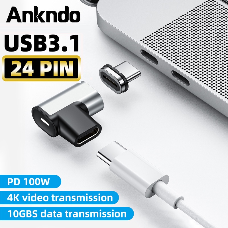 Ankndo 100W USB Type C Adapter for Samsung Laptops 24Pin USBC