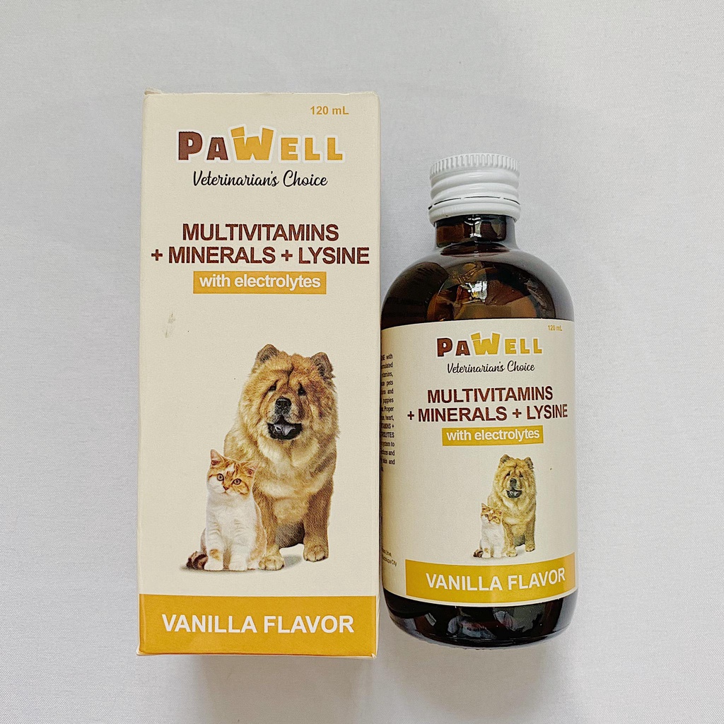 Pawell Pet Multivitamins + Minerals + Lysine with Electrolytes Dog