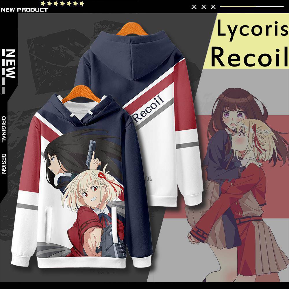 TOP Lycoris Recoil Hoodie Anime Long Sleeve Tops Casual Loose Sweatshirt  Fashion Unisex Hoody Plus Size HOT | Shopee Philippines