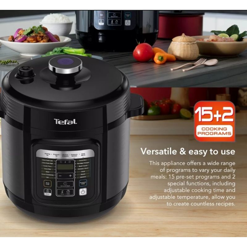 TEFAL HOME CHEF SMART MULTICOOKER / PRESSURE COOKER | Shopee Philippines