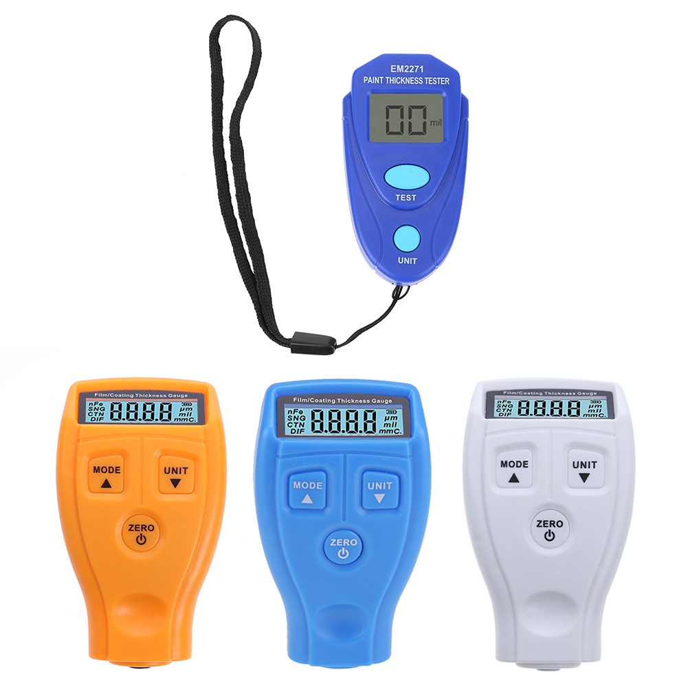 GM200 Thickness Gauge Coating Painting Tester Ultrasonic Film Mini Car
