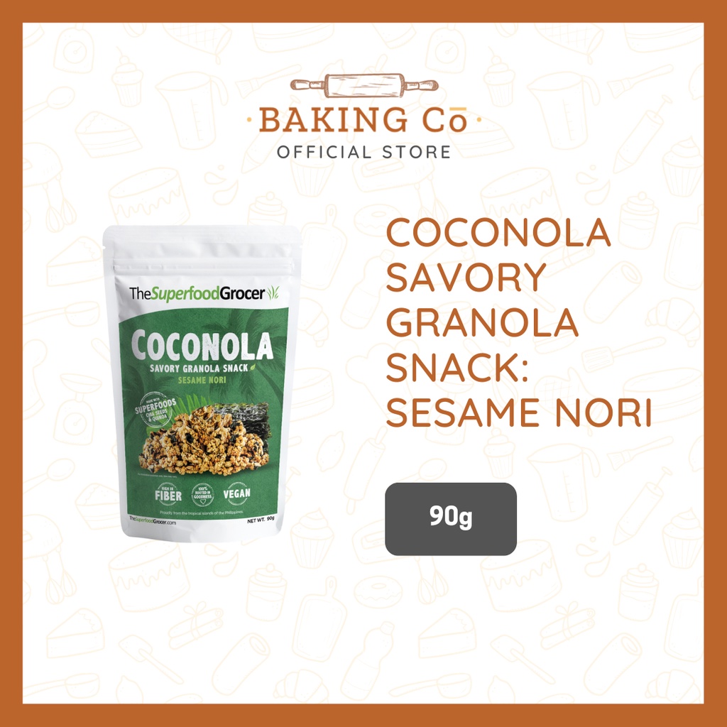 The Superfood Grocer Coconola Vegan Granola Clusters Sesame Nori - 90g ...