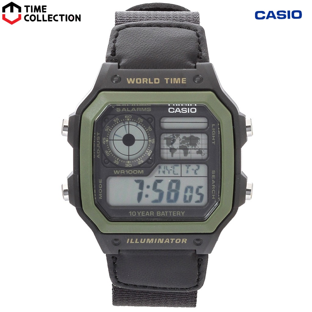 Casio AE-1200WHB-1BVDF Digital Rubber Strap Watch For Men | Shopee ...