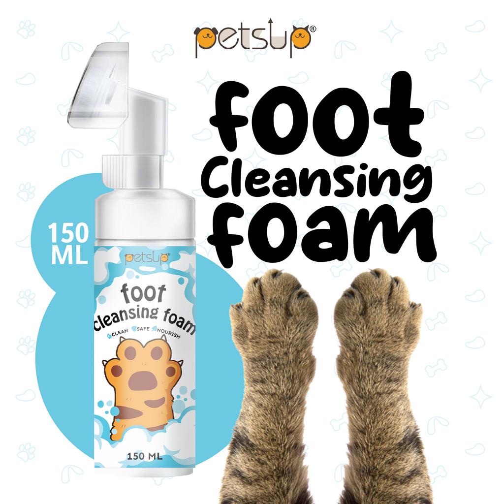 Petsup 150ml Pet Foot Cleansing Foam Dog Paw Cleaner Pet Paw Cleaning Cat Deodorant Pet Foot