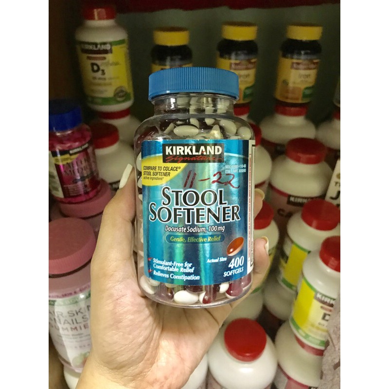 Kirkland Signature Stool Softener, 100 Mg, 400 Softgels, 47 OFF