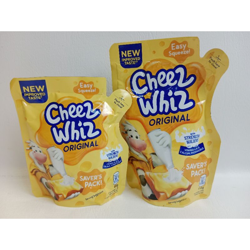 Cheez Whiz Original Easy Squeeze 60g 105g Shopee Philippines