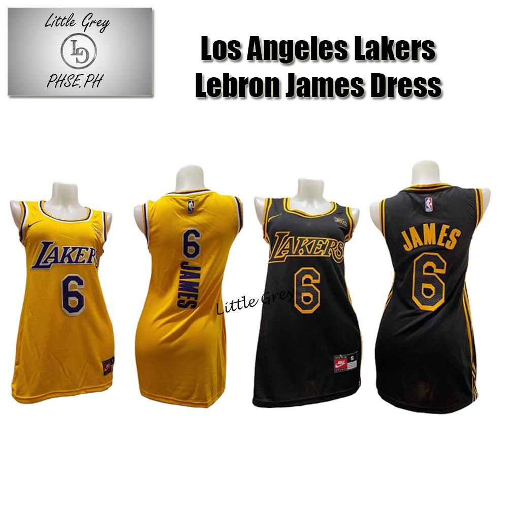Women's Los Angeles Lakers 6 Lebron James Dress Jersey Shopee Philippines