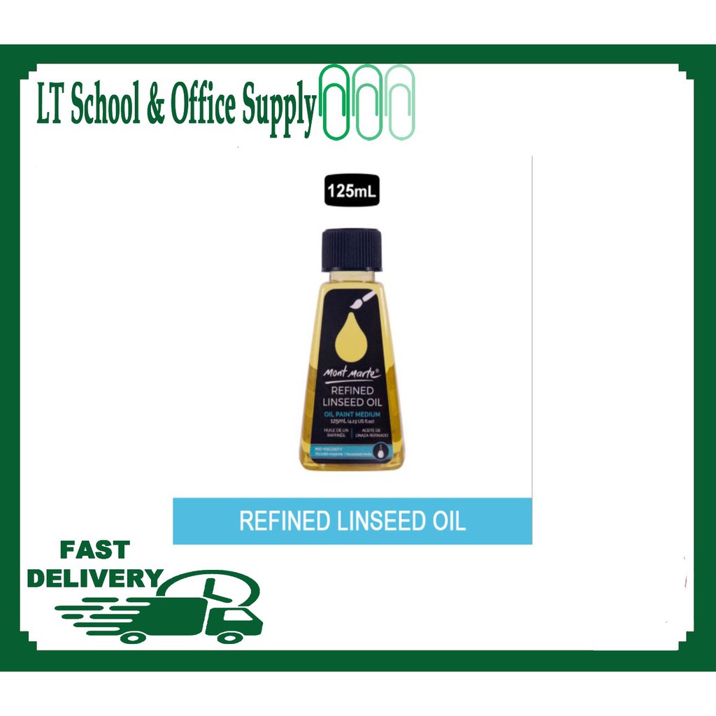 Mont Marte Refined Linseed oil Painting Turpentine Toning Oil Pigment