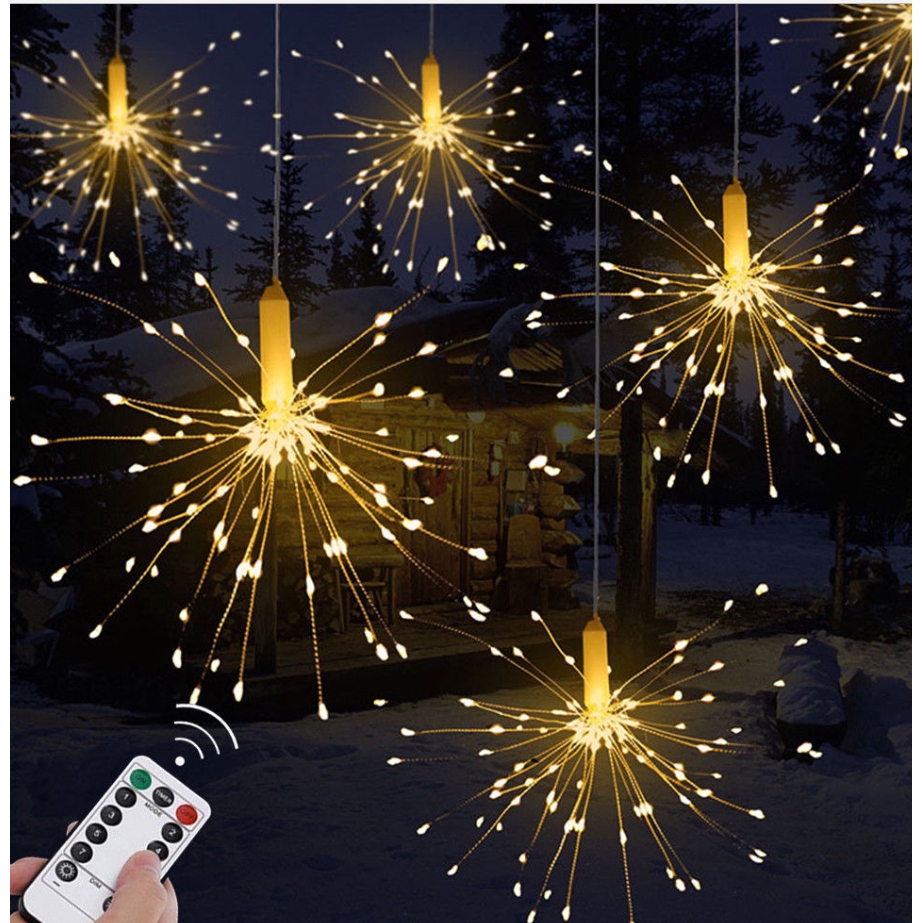 Christmas Firework Light LED String Copper Wire Fairy Lights Xmas Party ...