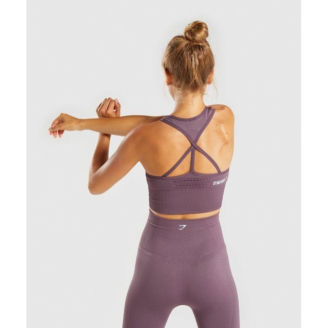 Gymshark Energy Seamless Sports Bra (Purple Wash)