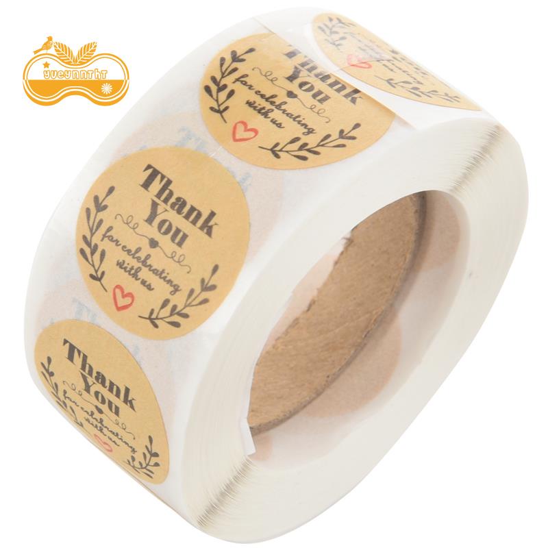 Adesivi Rotondi Con Stampa "Thank You - Foto 11