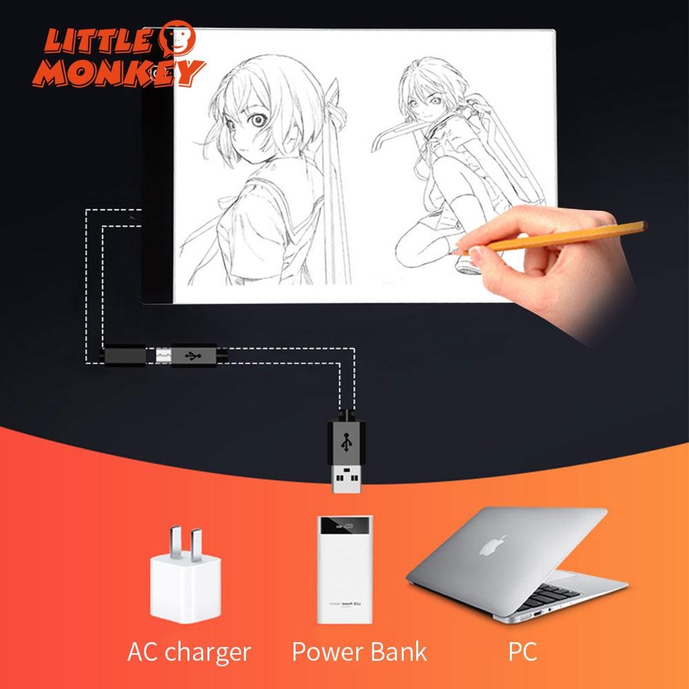 home lifeA4 LED Drawing Tracing Board Writing Light Box With USB Power ...