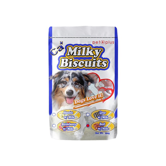 Pet Plus Calcium Milky Biscuits 75g Travel Pack
