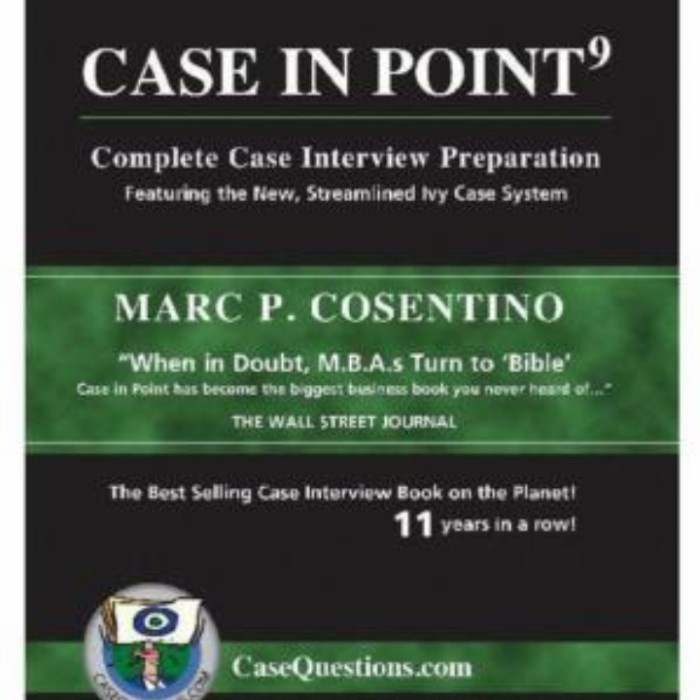 Case in Point Complete case interview 9 (Printed Book) | Shopee Philippines