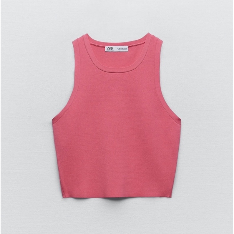 Zara Vest Racerback Crop Top Shopee Philippines