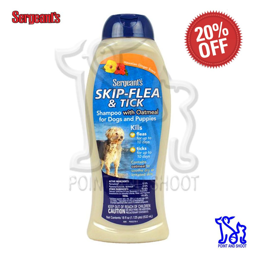 Sergeant's SkipFlea & Tick Shampoo with Oatmeal 532ml Shopee