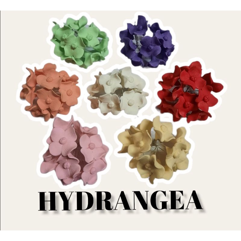 Gumpaste Flowers Hydrangea 10pcs) Shopee Philippines
