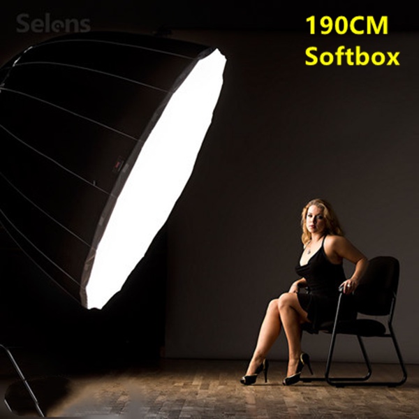 Selens Parabolic Softbox Diffuser 75 inches(190 cm) with Bowens Mount ...